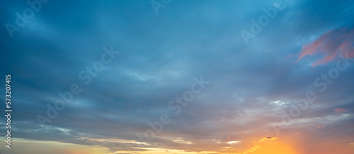 Photography sunset vanilla clouds in the sky