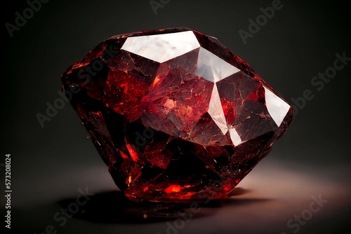Obraz na płótnie Ruby heart - illustration