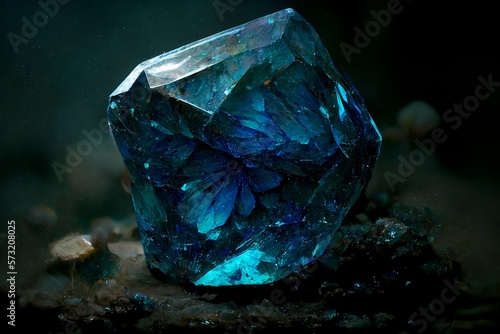 Obraz na płótnie Sapphire - illustration 