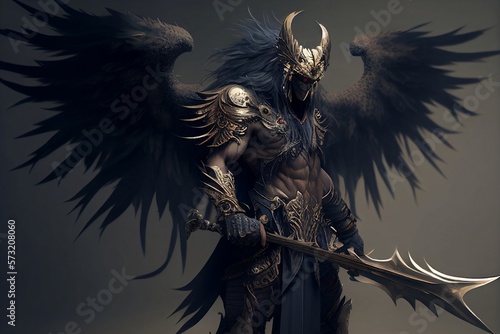 Obraz na płótnie Nephilim warrior - illustration