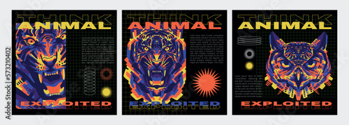 T-Shirt Design Animal  Apparel Maximalism Design Trends