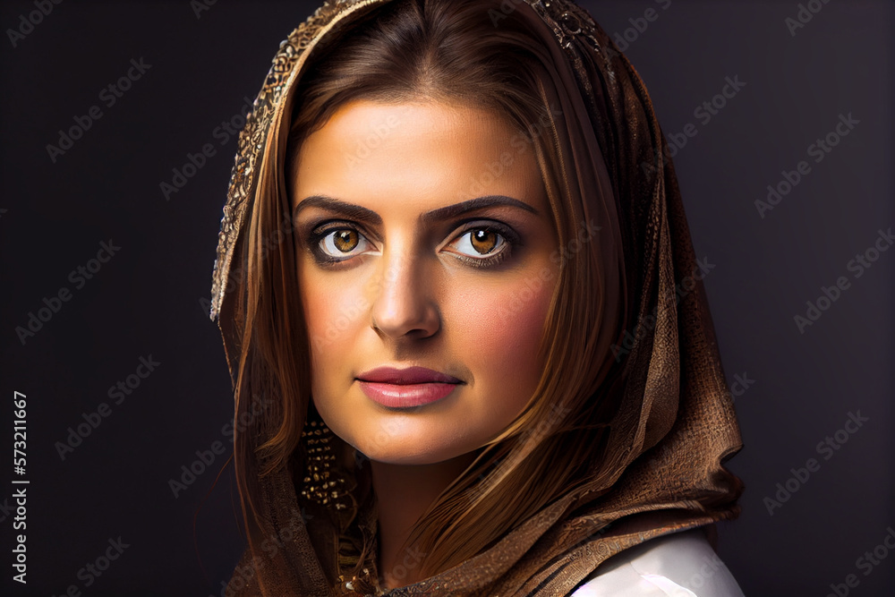 Beautiful middle eastern woman wearing abaya Beautiful middle eastern woman wearing abaya