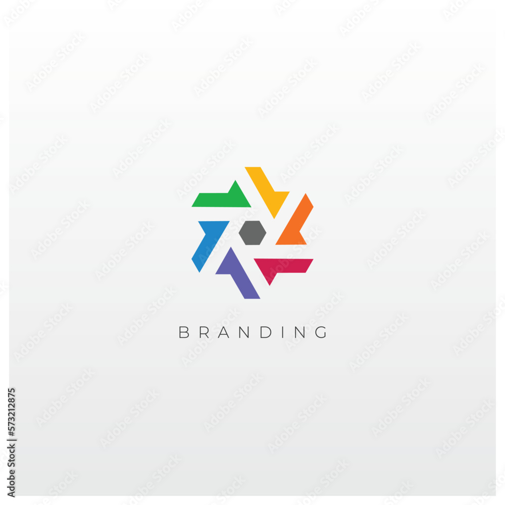 Abstract Industrial Trade Marketing Vector Logo Abstract Industrial Trade Marketing Vector Logo