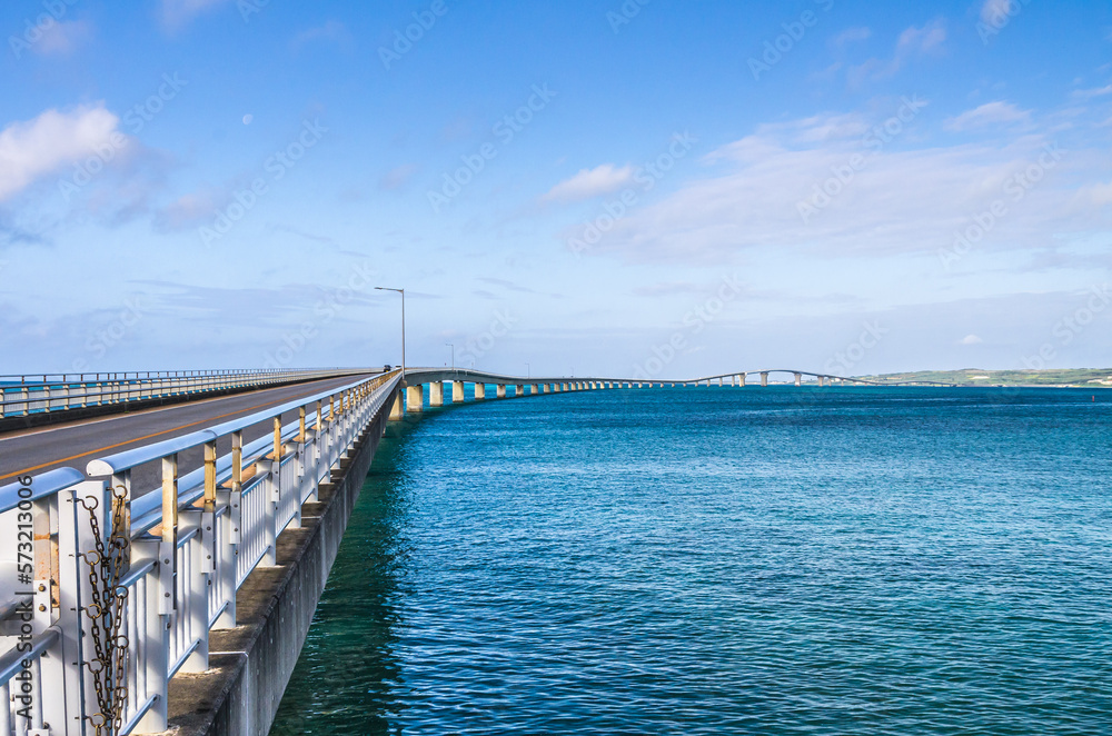 Japanese beautiful scenery  - a ocean bridge