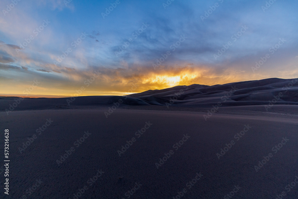 Sunset Great Sand Dunes Colorado