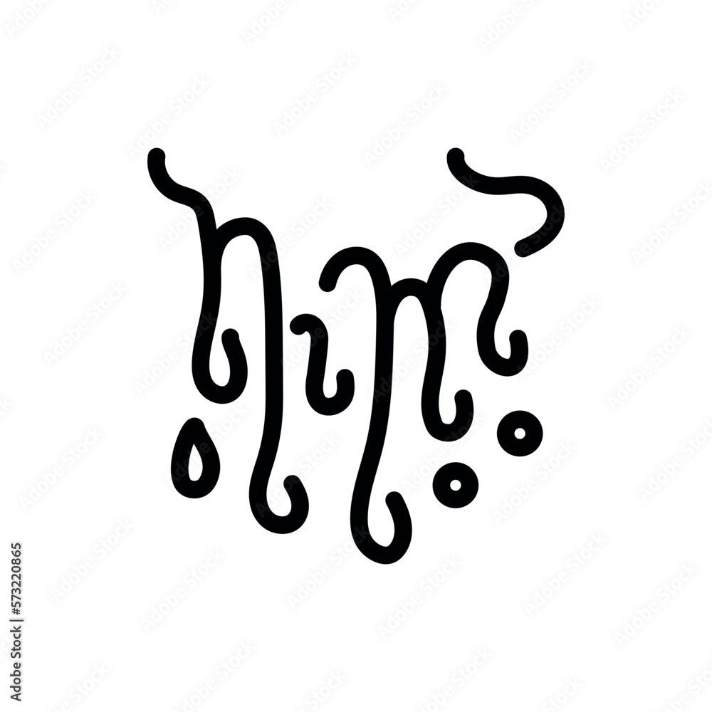 Water splash color line icon. Liquid flow. Water splash color line icon. Liquid flow.