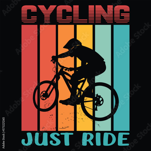 Cycling Just Ride T-shirt Design