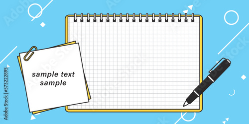 シンプルなメモのタイトルフレーム