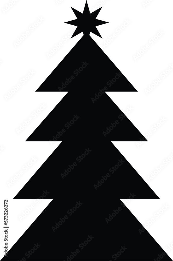 Fototapeta premium Christmas tree vector eps 10