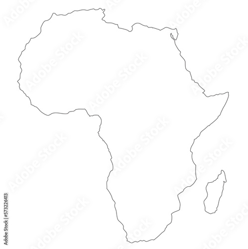 Map Africa icon vector