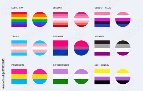 COLORES ASIGNADOS EN BANDERA LGBT