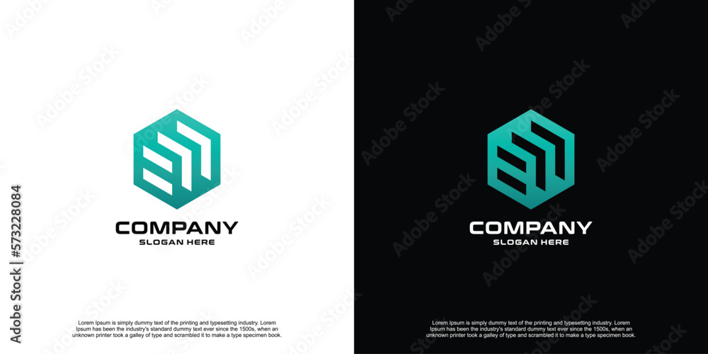 Creative Hexagon Template Logo Design Creative Hexagon Template Logo Design