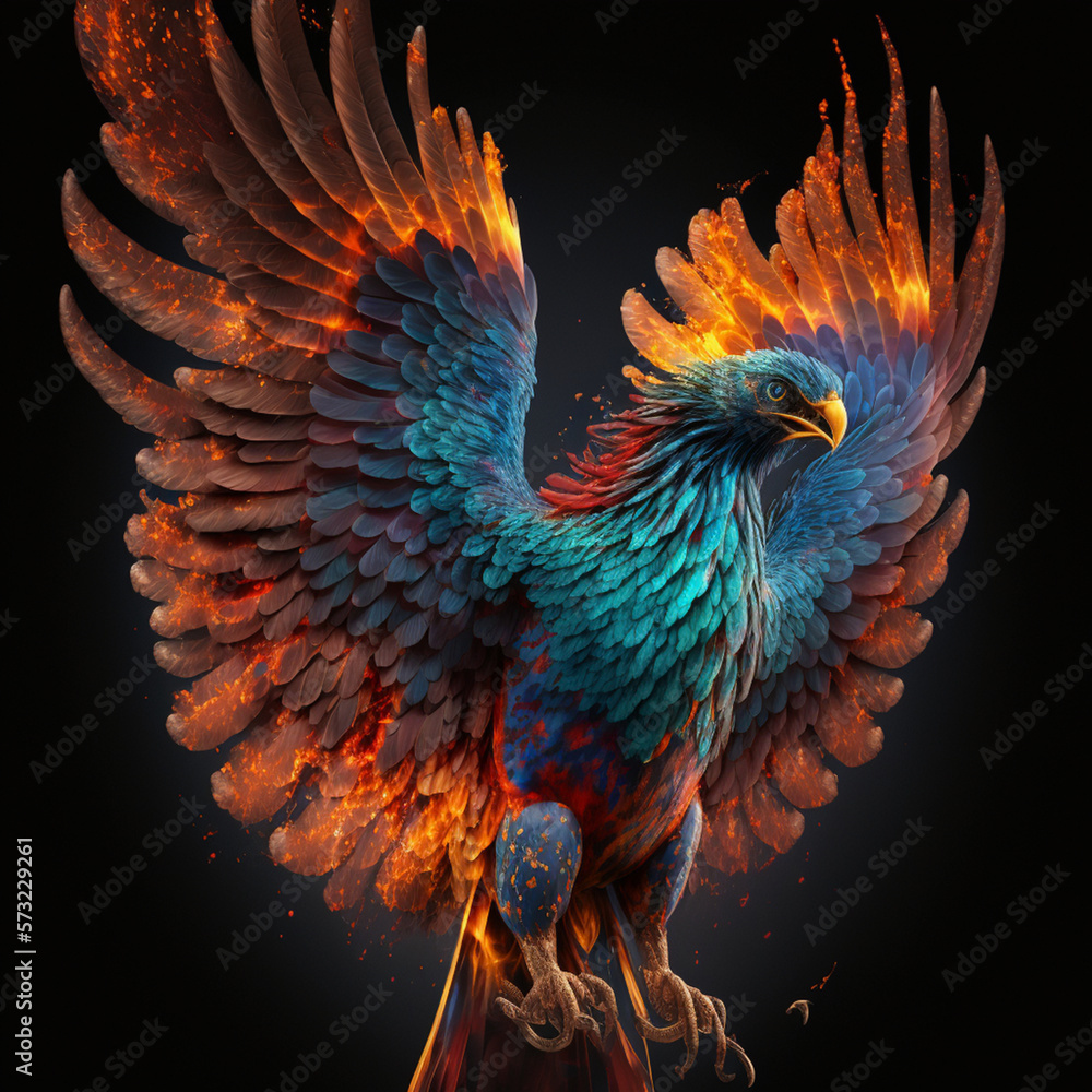 Fototapeta premium colorful phoenix