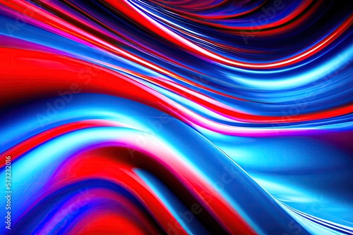 Abstract red and blue background, AI generated