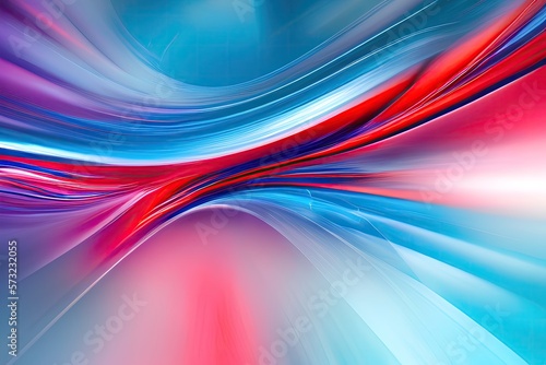 Abstract red and blue background, AI generated