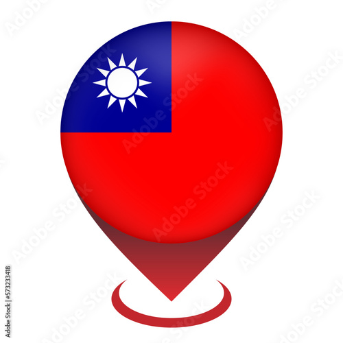 Map pointer with contry Taiwan. Taiwan flag. Vector illustration. Free Download Map pointer with contry Taiwan. Taiwan flag. Vector illustration. - GFXLoad