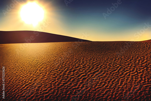 desert sunset. Ai generated, PS overaltered