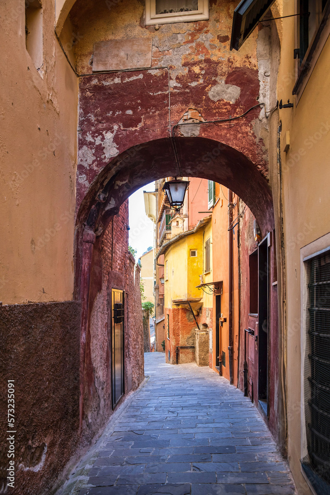 Portofino village and cozy streets, italy, Liguria