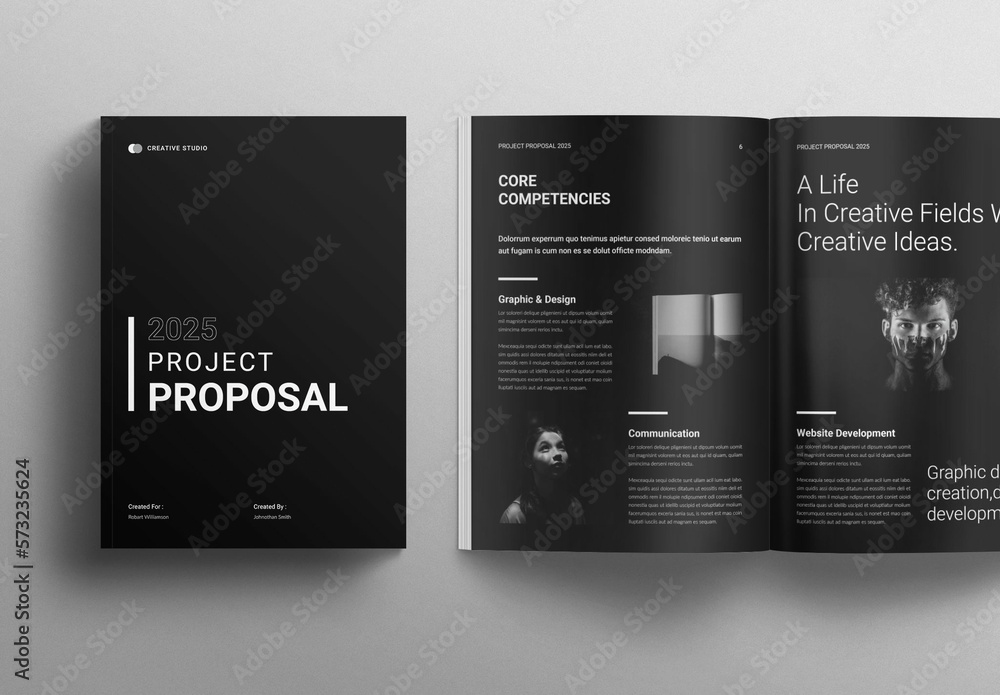 Project Proposal Template Stock Template Adobe Stock