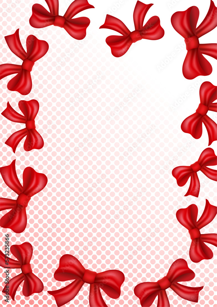 Festive background from realistic bows. Vector Festive background from realistic bows. Vector