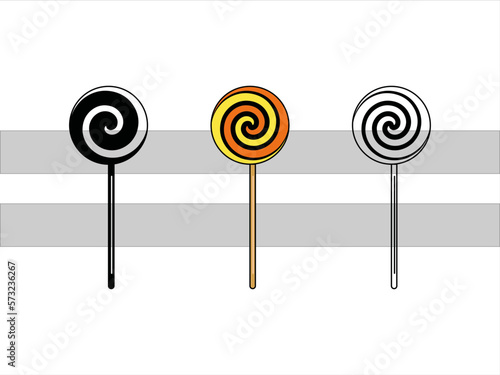 Lollipop SVG | Sweets Candy Svg | Round Lollipop Svg | Candy Swirl Svg | Lollipop Clipart