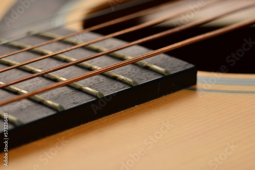 acoustic guitar close up