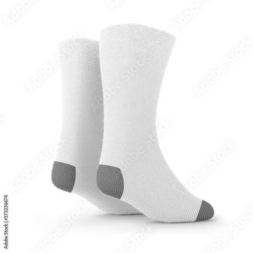 Sport socks transparent mockup