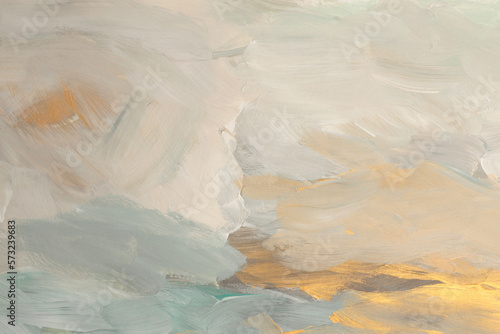 Wallpaper Mural Art modern oil and Acrylic smear blot painting wall. Abstract texture beige, gold color stain brushstroke background. Torontodigital.ca