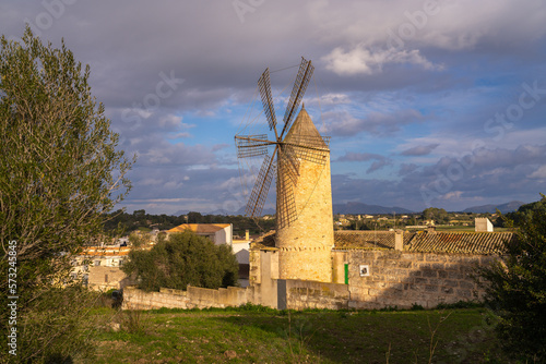 Windrad von Santa Margalida  Ort - Stadt | Baleareninsel Mallorca | Spanien | Espana