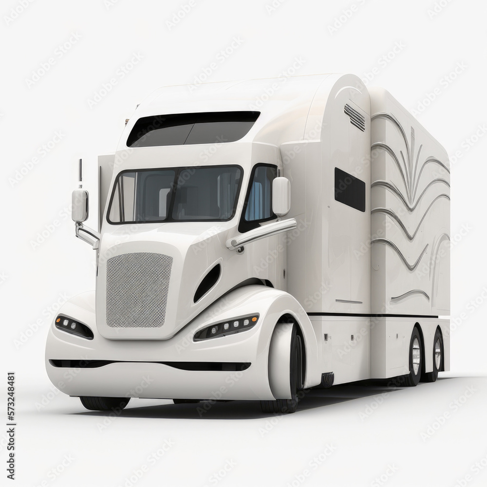 ai generated images of unique electric charging truck