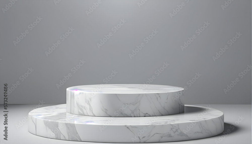 Marble stone podium product display for advertising. Marble stone podium product display for advertising.