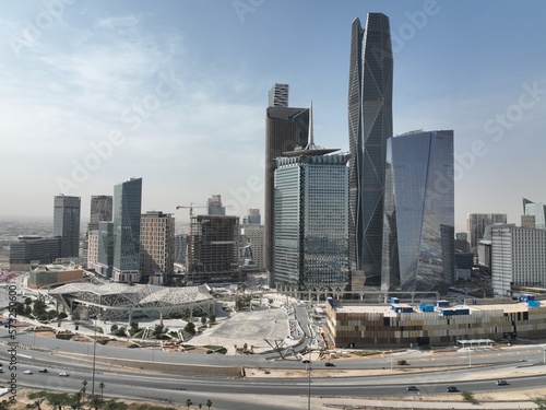 KAFD King Abdullah Financial District in Riyadh city photo
