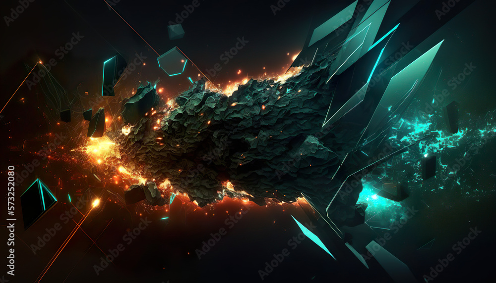 Multicolored abstract 3D background Multicolored abstract 3D background