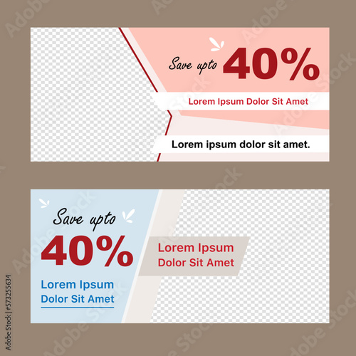 New Simple and Minimalist Web Banner Design