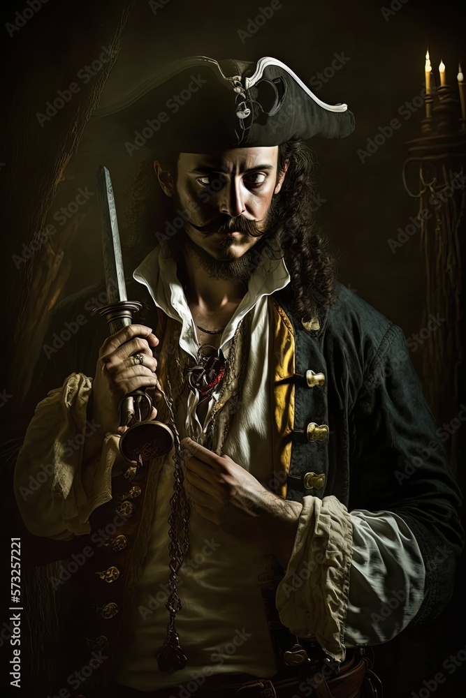 Obraz premium A swashbuckling pirate. 