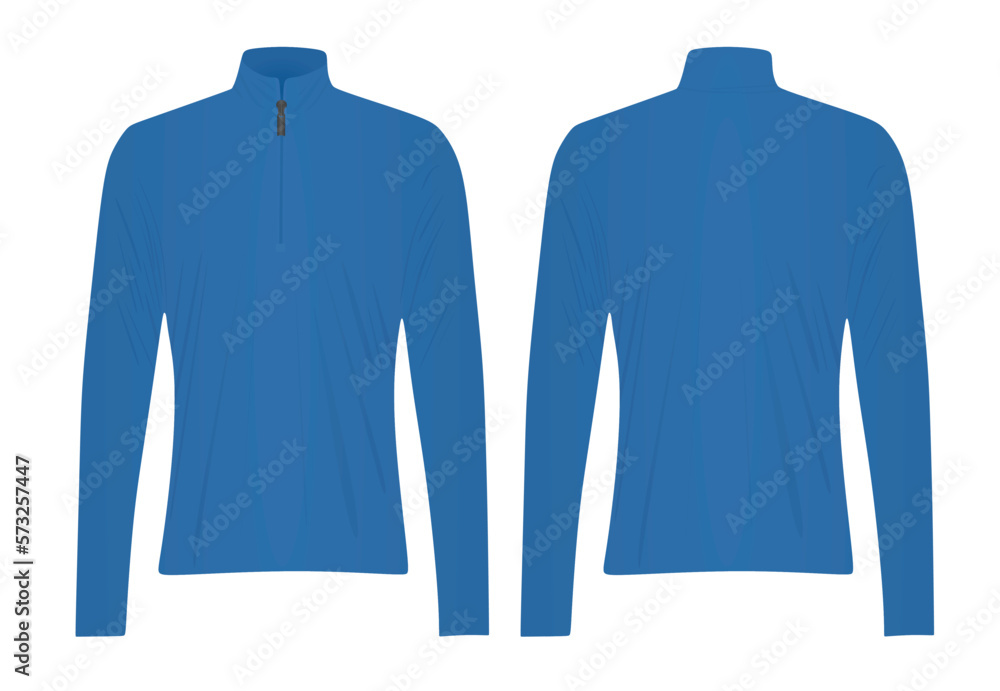 Blue top sweatshirt. vector illustration Blue top sweatshirt. vector illustration