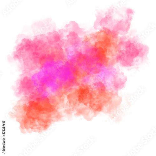 Captivating Colorful Cloud Abstract Design in Watercolor