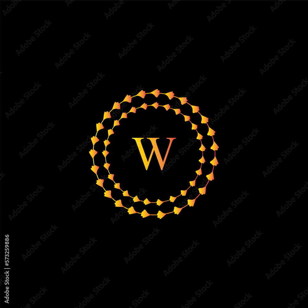 W Luxury Letter Initial with Crown logo Vector, Great Luxury Logo ...
