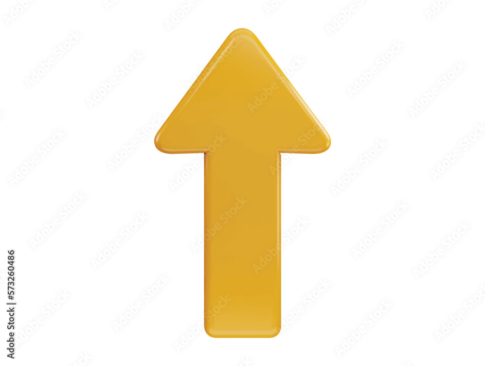 Up Arrow icon on 3d rendering vector illustration Up Arrow icon on 3d rendering vector illustration