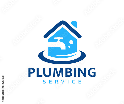 Plumbing Service Logo Design. Plumbing company logo design vector