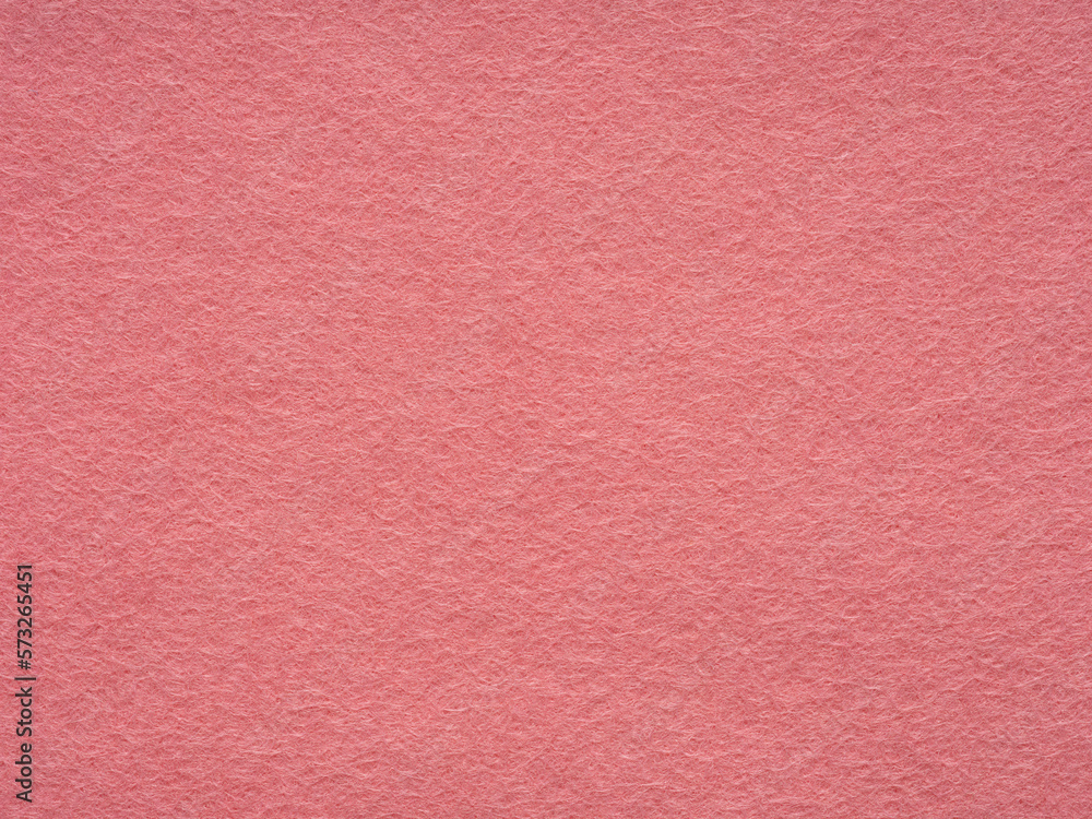 Fototapeta premium Soft rose, pink felt material blank. Surface of felted fabric texture abstract background. Pattern for text, lettering, patchworkor 3d art work. Full frame backdrop wallpaper. Retro, vintage pattern.
