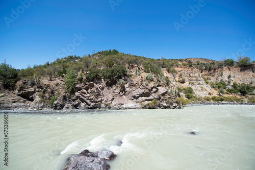 coya river valley on o'higgins chili chile photo