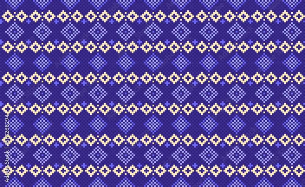 Geometric ethnic pattern, Vector embroidery Nordic background, Pixel native aztec style, Purple pattern zigzag line, Design for textile, fabric, art, wrapping, tapestries Geometric ethnic pattern, Vector embroidery Nordic background, Pixel native aztec style, Purple pattern zigzag line, Design for textile, fabric, art, wrapping, tapestries