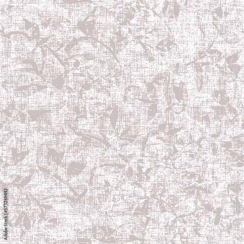 natural flowers mottled border strip linen texture background. Summer coastal living style home decor fabric effect. wash grunge edge material. Decorative textile seamless pattern banner.