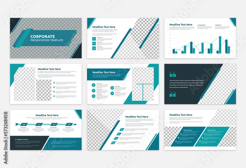 Corporate business overview presentation template design