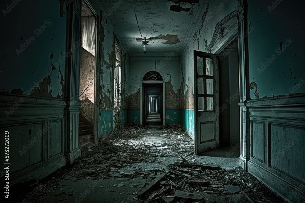 haunted building interior generative ai haunted building interior generative ai