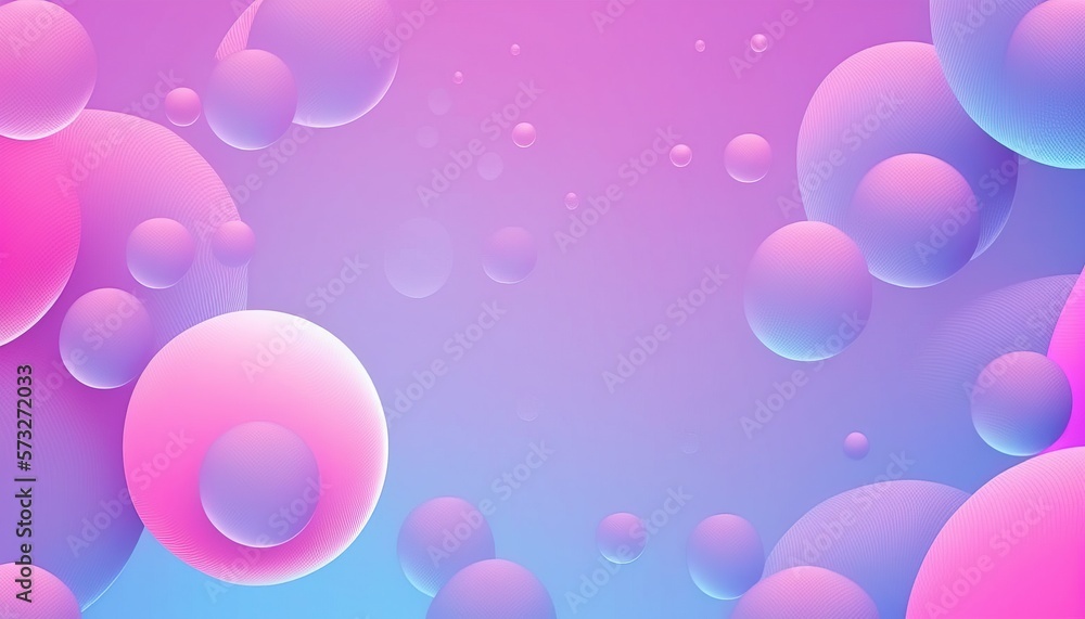 Abstract gradient pink and blue bubble background wallpaper. Generative AI. Abstract gradient pink and blue bubble background wallpaper. Generative AI.