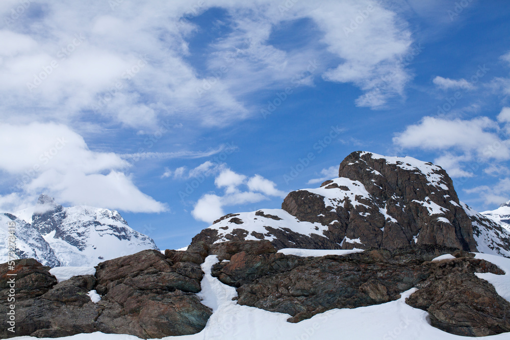 Obraz premium Snow mountain at Zermatt, Switzerland