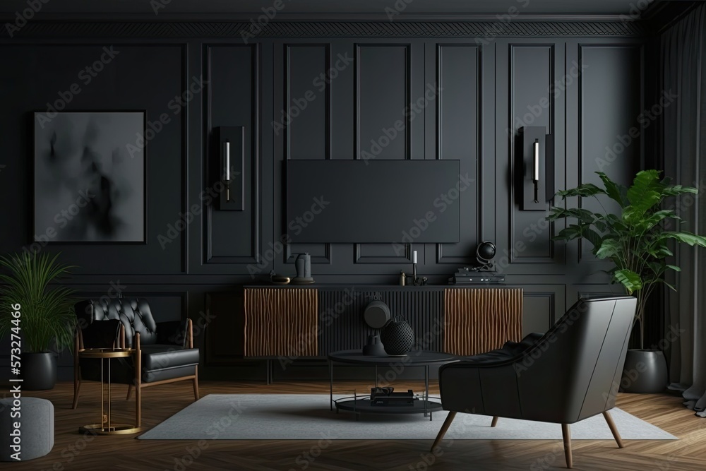 Modern luxury living room interior background, living room interior ...