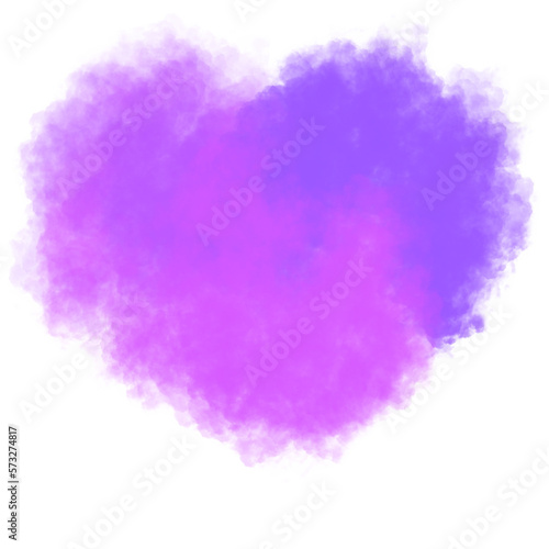  Expressive Abstract Colorful Cloud/Smoke Love Design in Watercolor Gradient